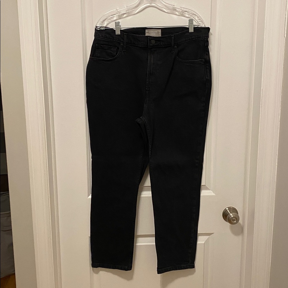 Everlane The original Cheeky Jean Organic Cotton Black Jeans 32